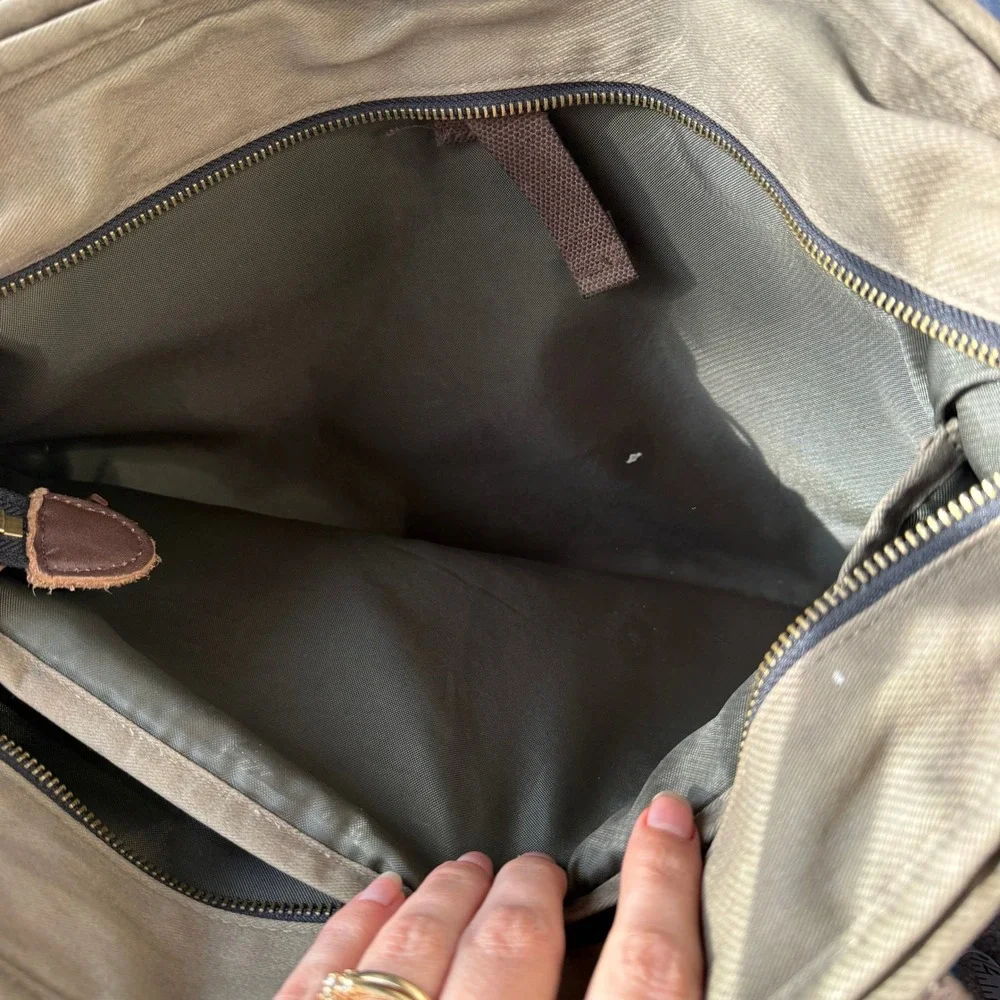 JanSport Seattle Skip Yowell Green Machine Brannon‎ Messenger Tote Bag Rare